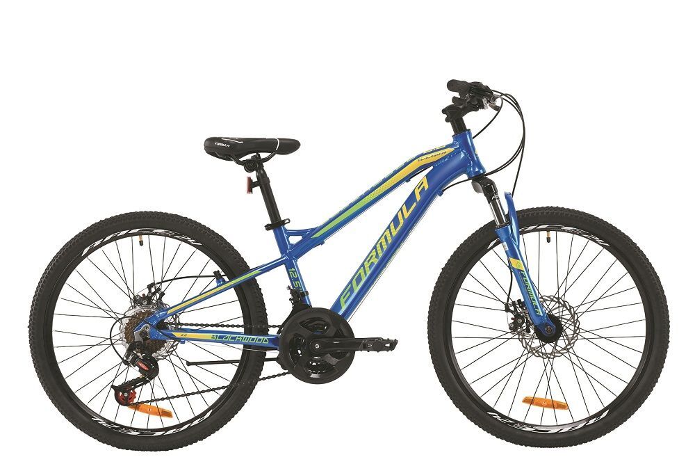 Велосипед AL 24" Formula BLACKWOOD 2.0 (OPS-FR-24-178), AM DD рама-12,5" сине-желто-салатовый 2020