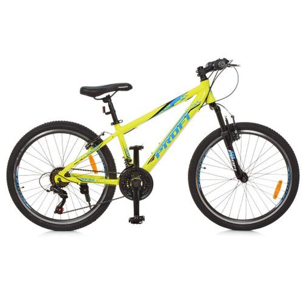 Велосипед 24 д. G24PLAIN A24.1 (1шт)алюм.рама 13,5",SHIMANO 21SP,алюм.VB, салатовый