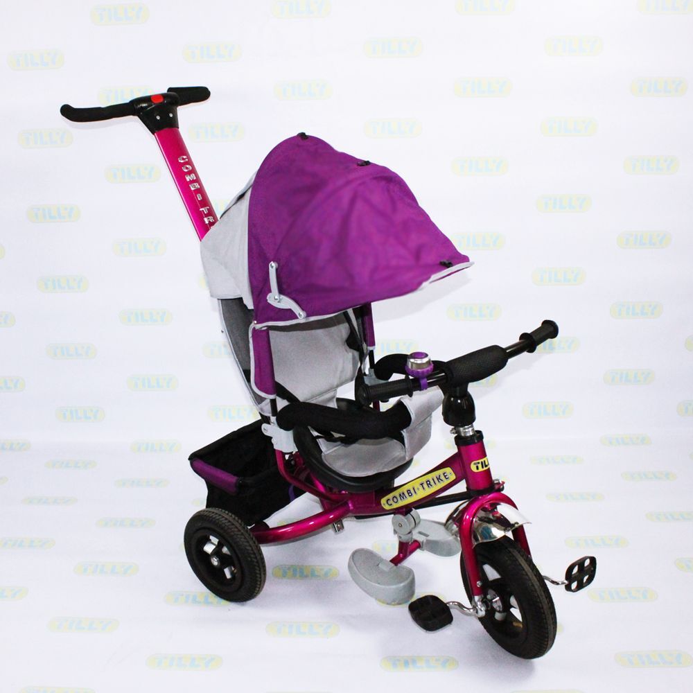 Велосипед трехколесный TILLY Combi Trike BT-CT-0015 PURPLE с надувными колесами /1/